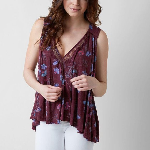 Free People Tops - Free People Love Potion Tank Top in Wine